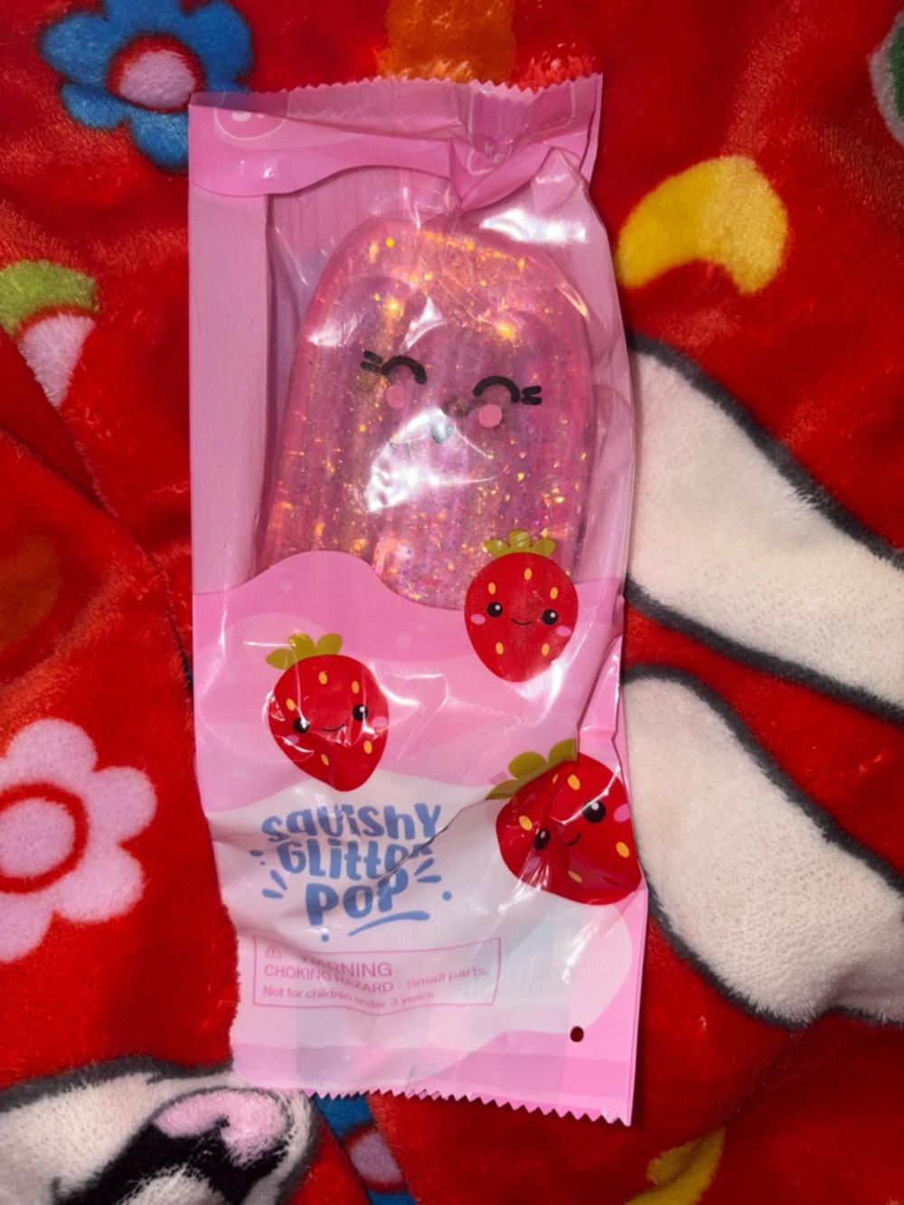 Keycraft Squishy Glitter Pop Pink - Glitter squish toy NEW QUICK SHIP